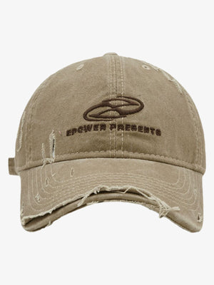 Ripped Denim Baseball Cap - thumbnail 3