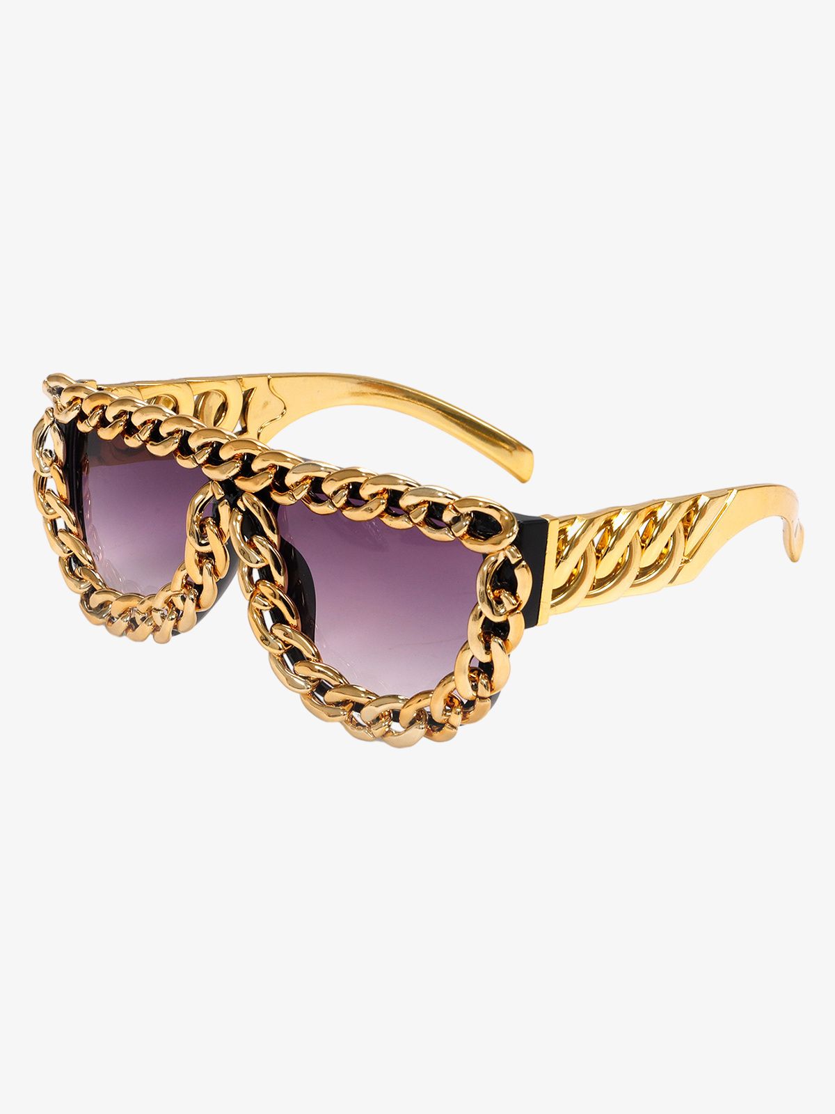 Street Square Frame Chain Sunglasses - image 6