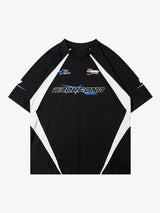 American Patchwork Vintage Lapel T-shirt