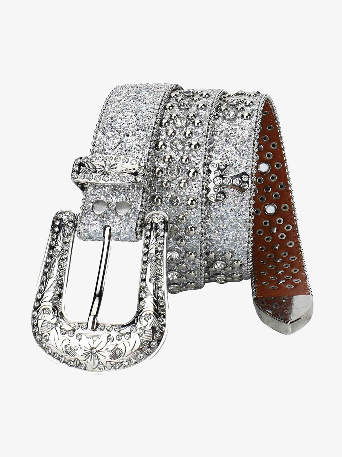 Studded Rhinestone Belt