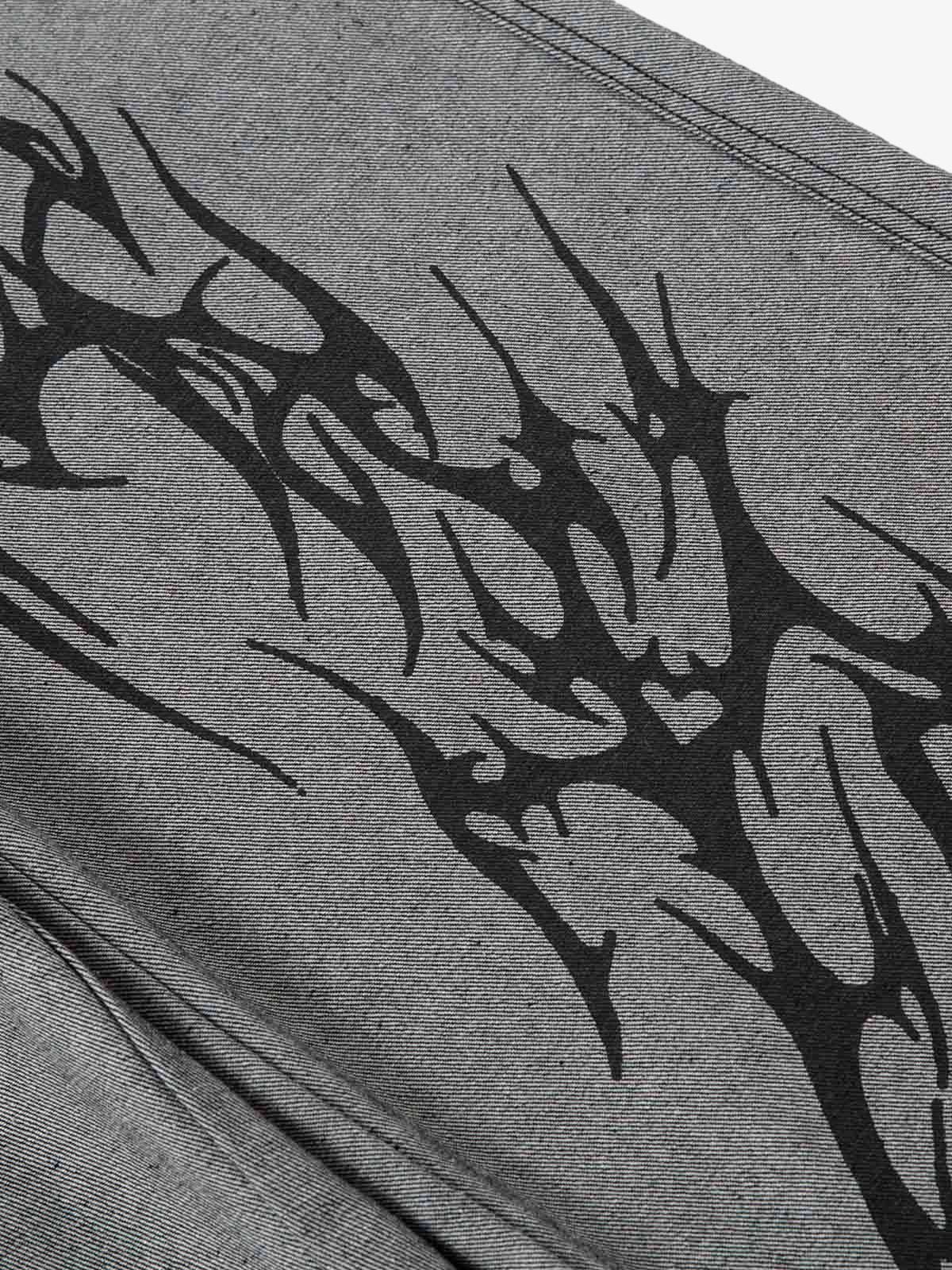 Tribal print jeans – print close-up | XoKool