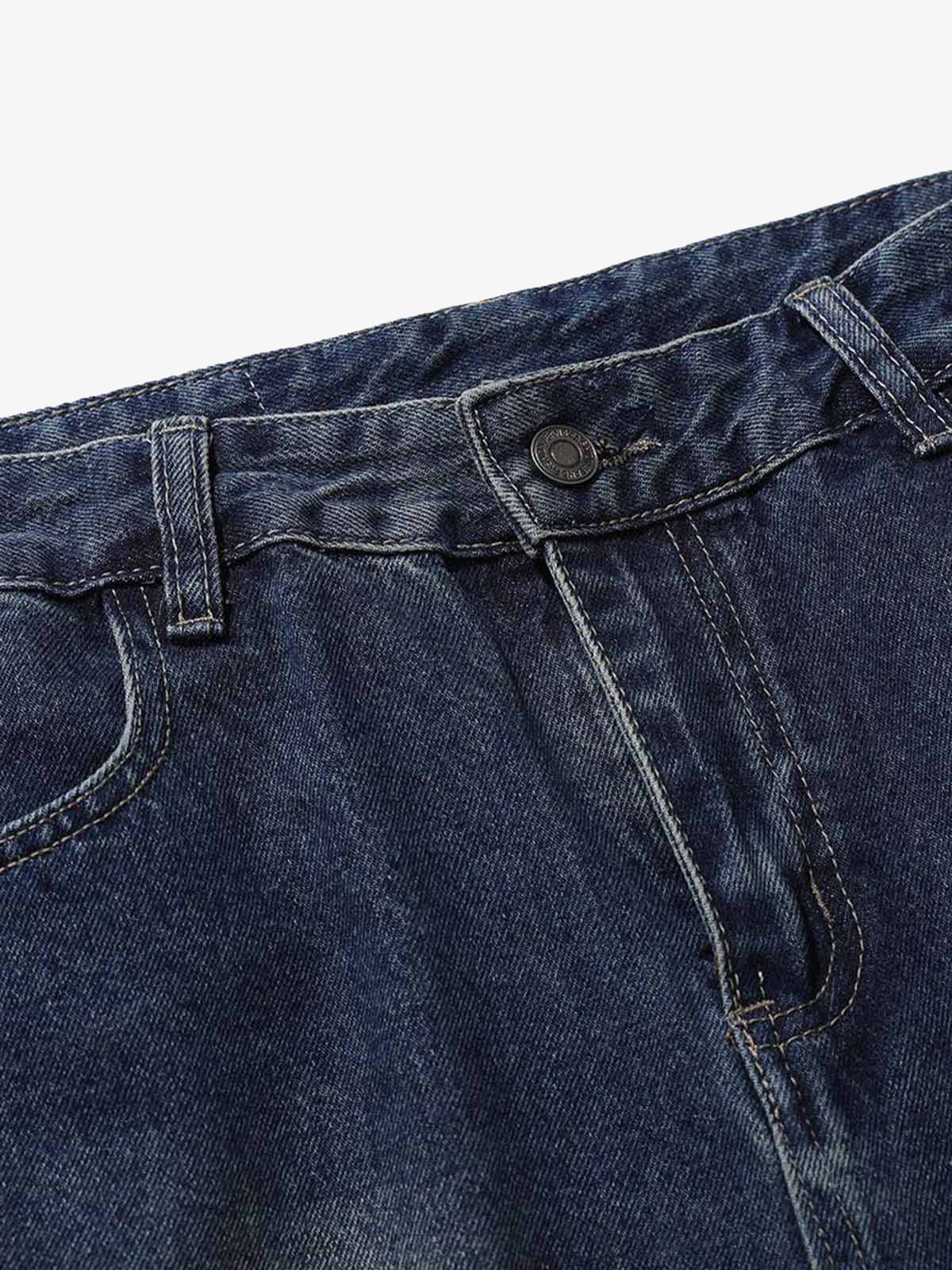 Jeans barrel cargo – detalle de la cintura y la bragueta | XoKool