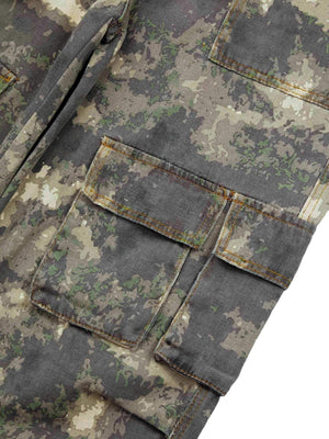 Camo Baggy Wide Leg Pockets Cargo Pants Street Utility - 9006 - Xokool ®