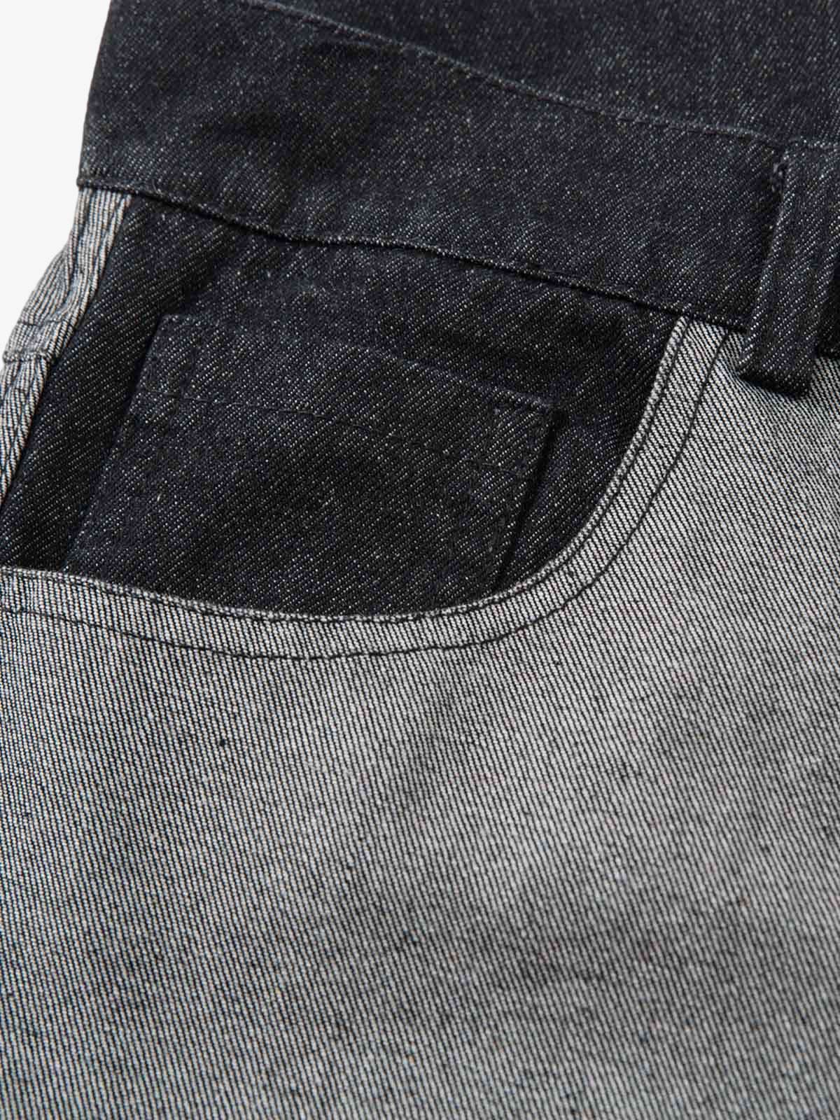 Tribal print jeans – front pocket close-up | XoKool