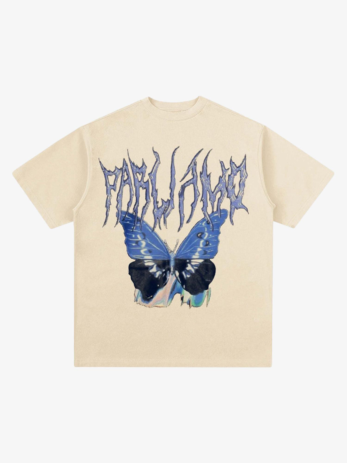 Vintage Butterfly Print Loose T-shirt