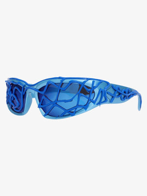 Futuristic Wavy Frame Sunglasses - thumbnail 6