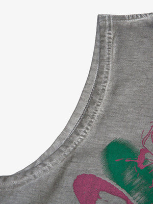 Raw Edge Butterfly Print Vest - thumbnail 15