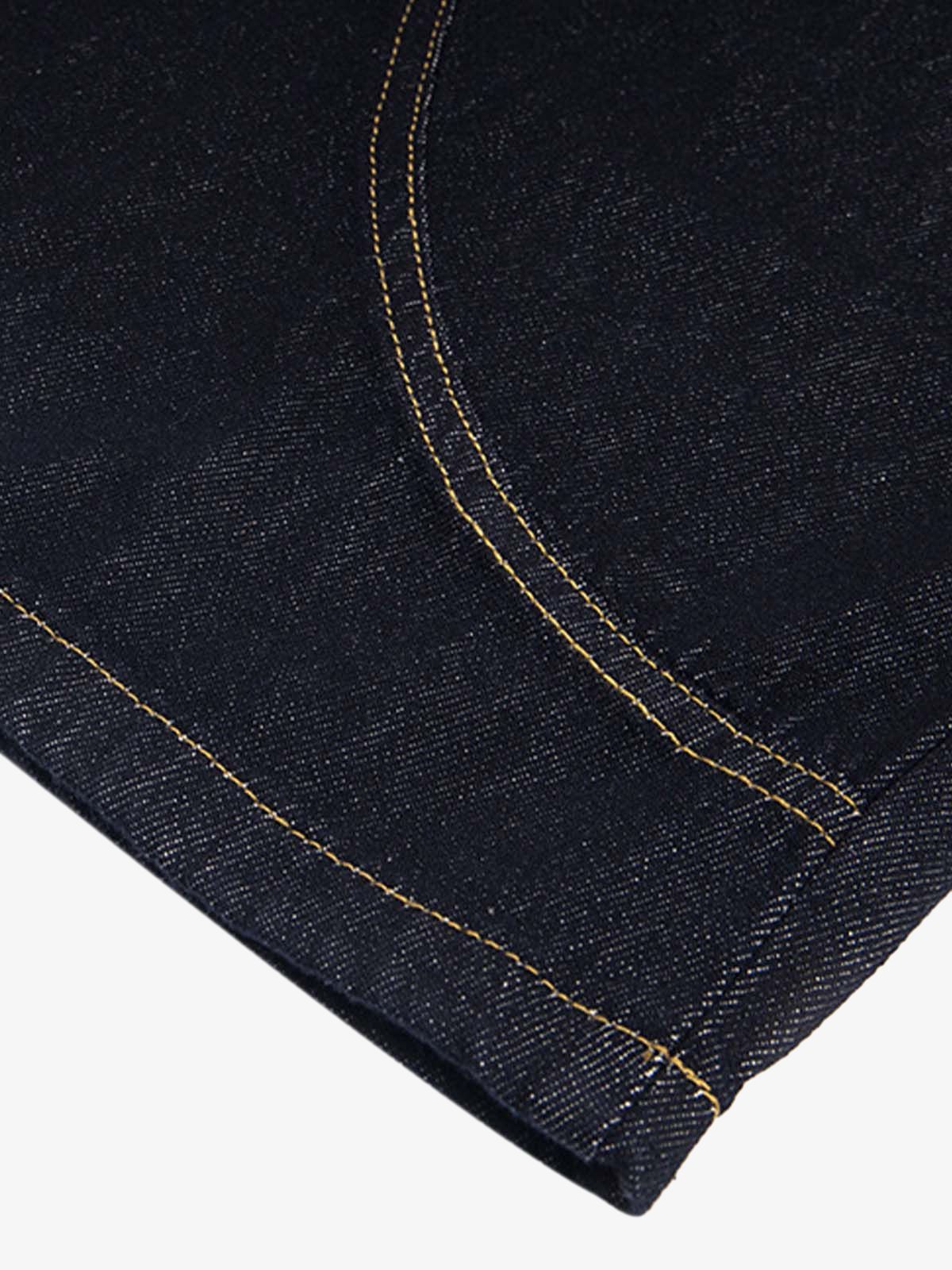 Letter pocket barrel jeans – seam close-up | XoKool