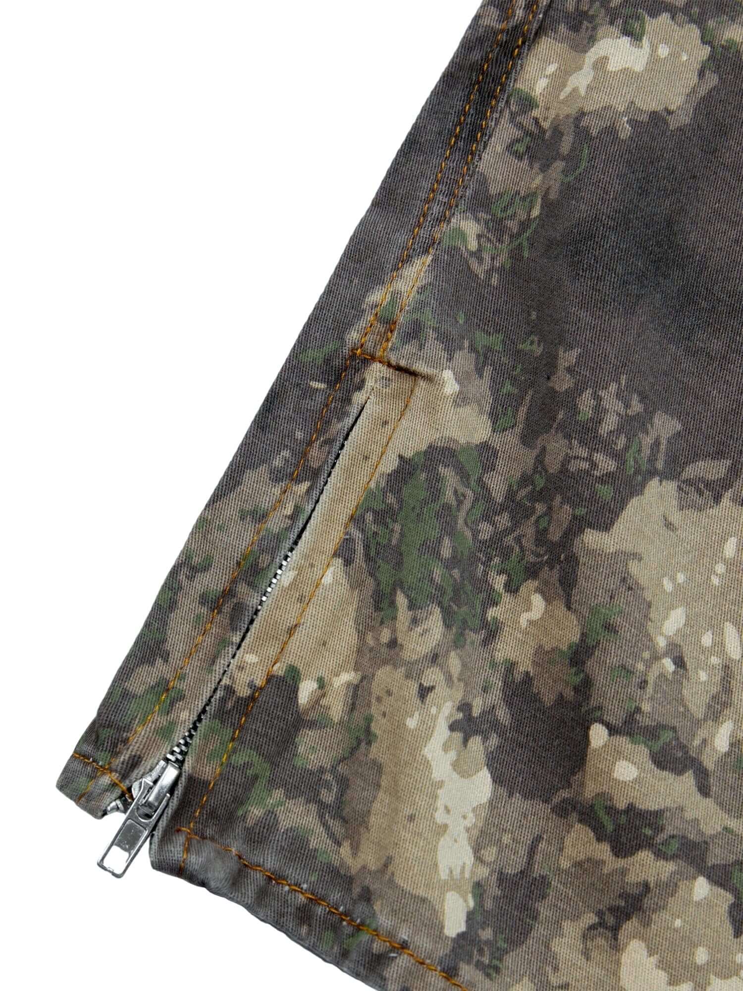 Camo Baggy Wide Leg Pockets Cargo Pants Street Utility - 9006 - Xokool ®