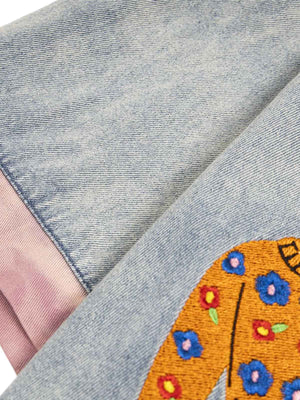 Embroidered Patch Denim Shirt - thumbnail 7