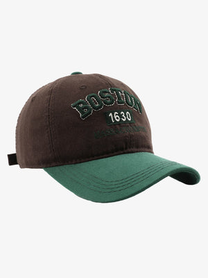 Gorra retro – marrón verde, vista de tres cuartos | XoKool