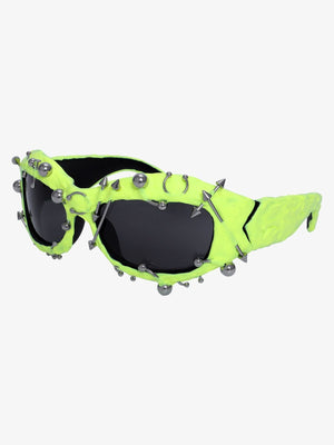 Rivet Punk Style Sunglasses - thumbnail 9