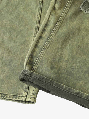 Ripped barrel jeans – hem close-up | XoKool