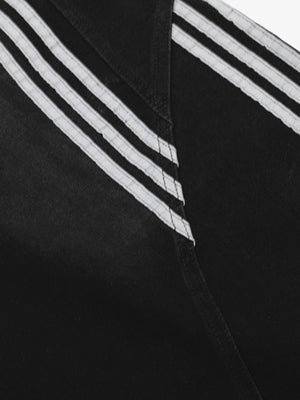 Contrast Side Stripe Denim Barrel Jeans - thumbnail 14