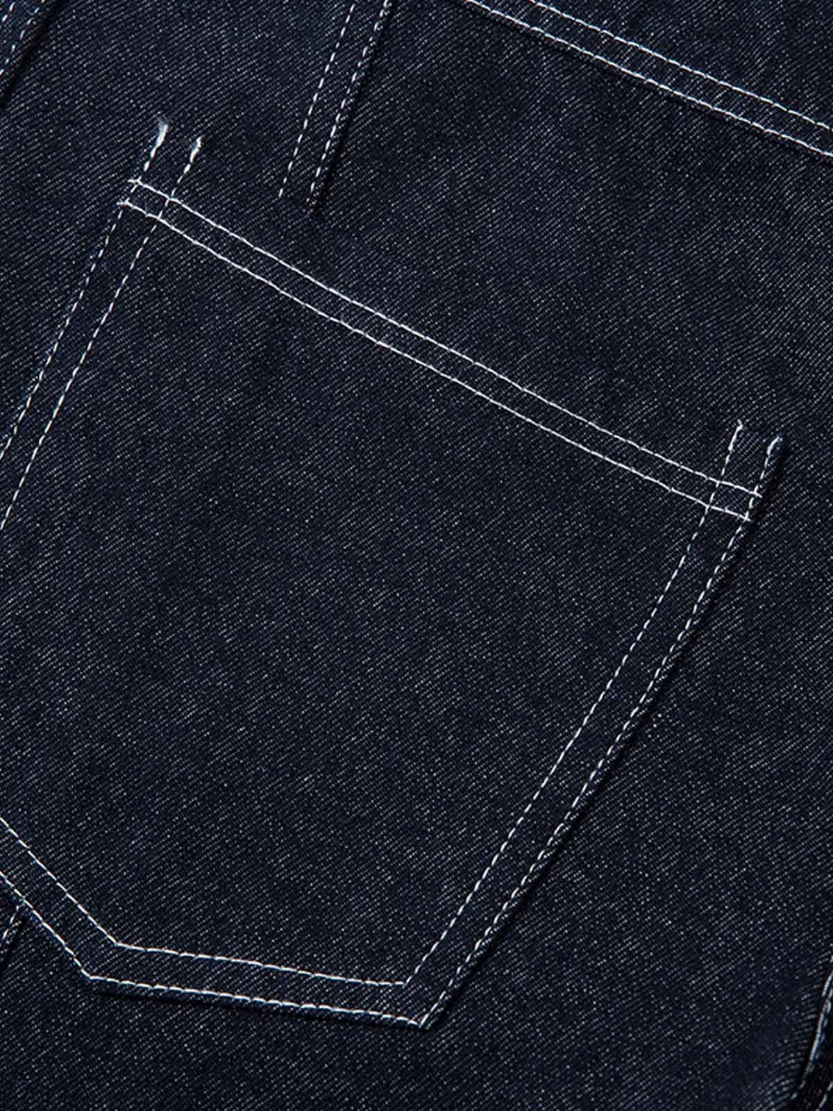 Indigo Barrel Jeans – Gesäßtasche Nahaufnahme | XoKool