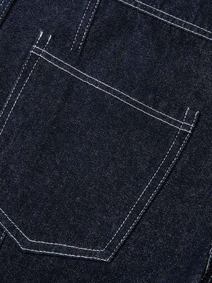 Indigo Barrel Jeans – Gesäßtasche Nahaufnahme | XoKool
