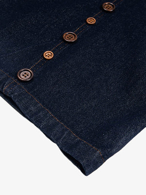 Barrel Jeans – Button row at hem close-up | XoKool