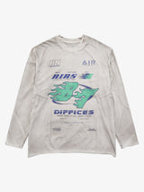 Washed Edge Long Sleeve T-Shirt