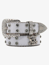 Rhinestone Skull Belt