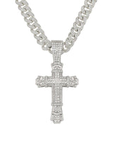 High Street Cross Necklace Cubic Zirconia Shine Style - 19702