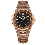 MLB 'Henry' Luxury Engraved Vintage Watch