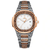 MLB 'Henry' Luxury Engraved Vintage Watch