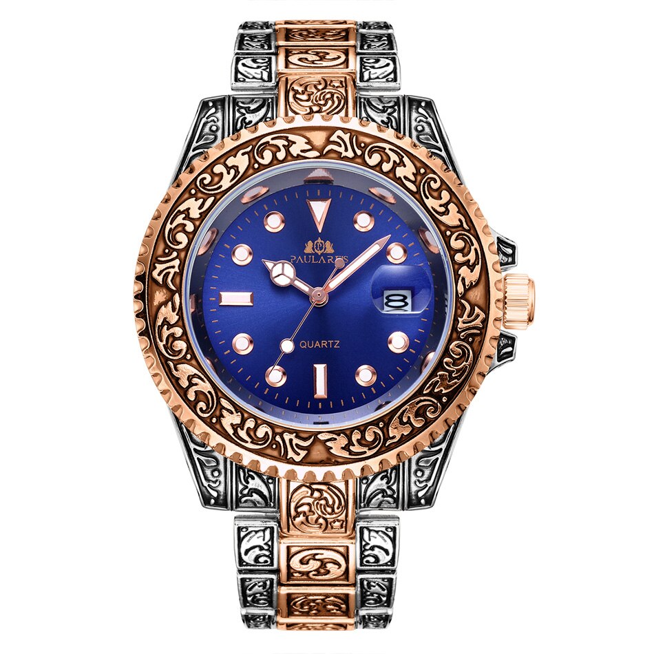 MLB 'Oscar' Luxury Engraved Vintage Watch