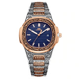 MLB 'Henry' Luxury Engraved Vintage Watch