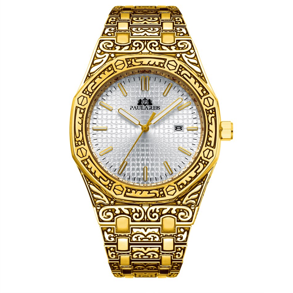 MLB 'Warren' Luxury Engraved Vintage Watch