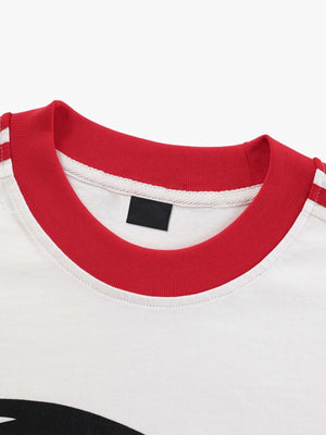 Camiseta de manga larga estilo racing – detalle del cuello | XoKool
