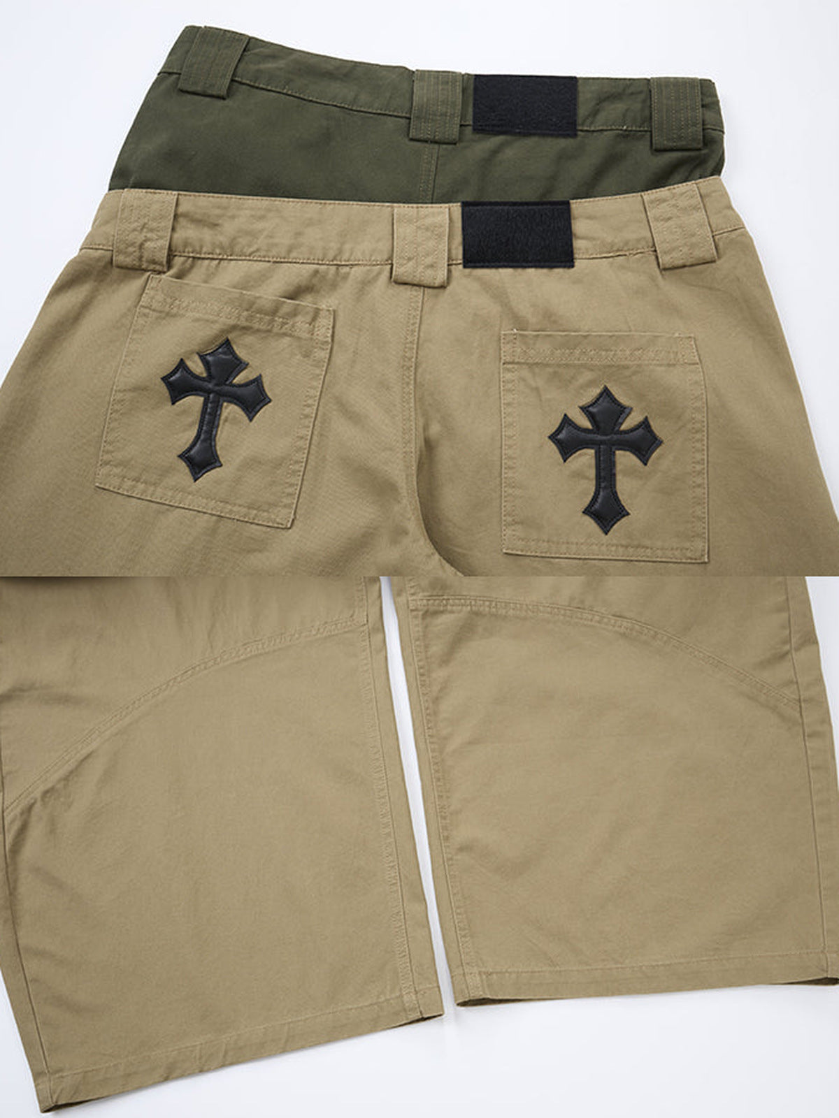 Ballonhose – Gesäßtaschen mit Kreuz-Patches im Detail | XoKool