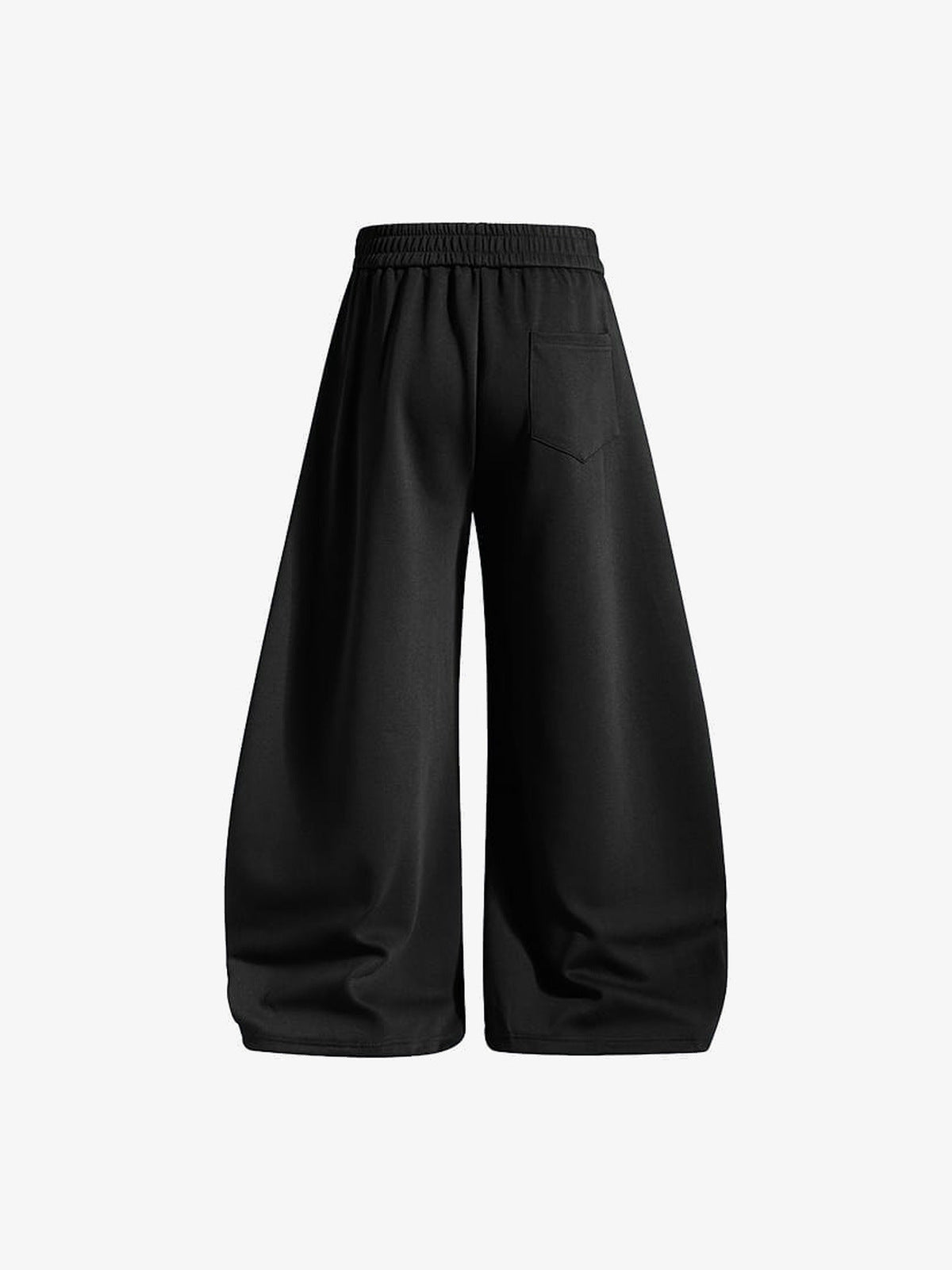 Lace-up sweatpants – Black, back view | XoKool