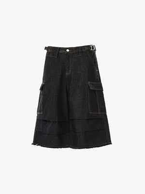 Layered Jorts – Seitenansicht flach | XoKool