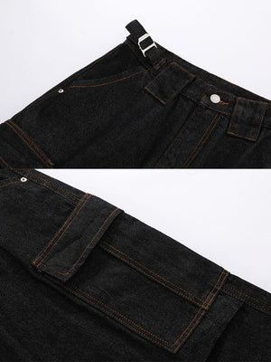 Layered Jorts – Nahaufnahme von Bund und Cargotasche | XoKool
