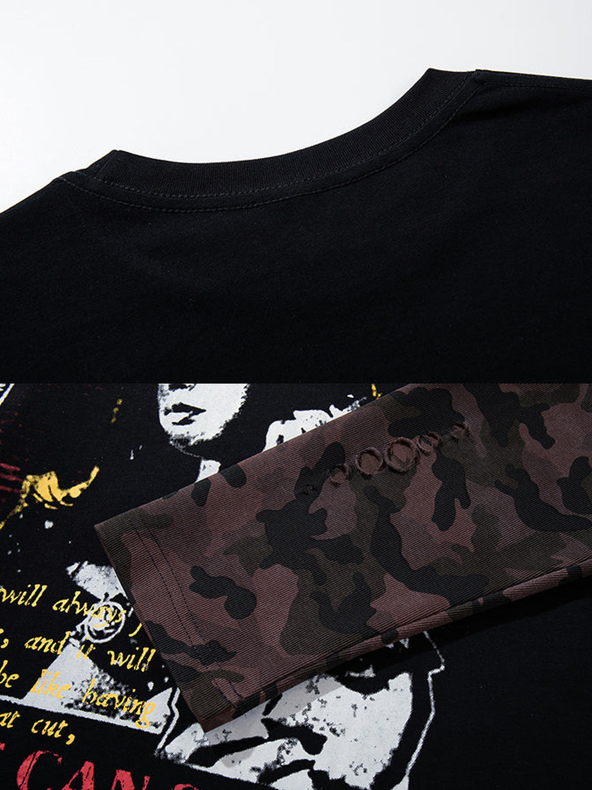 Camo Layered Longsleeve – Print und Camo-Ärmel im Detail | XoKool