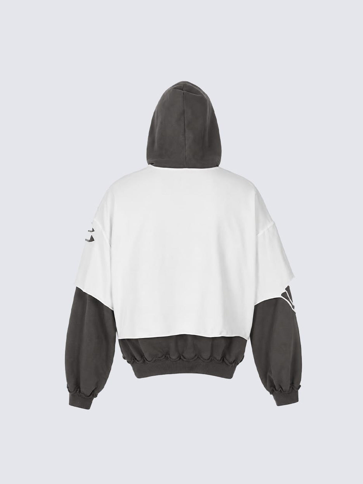 Layered hoodie – back flat | XoKool