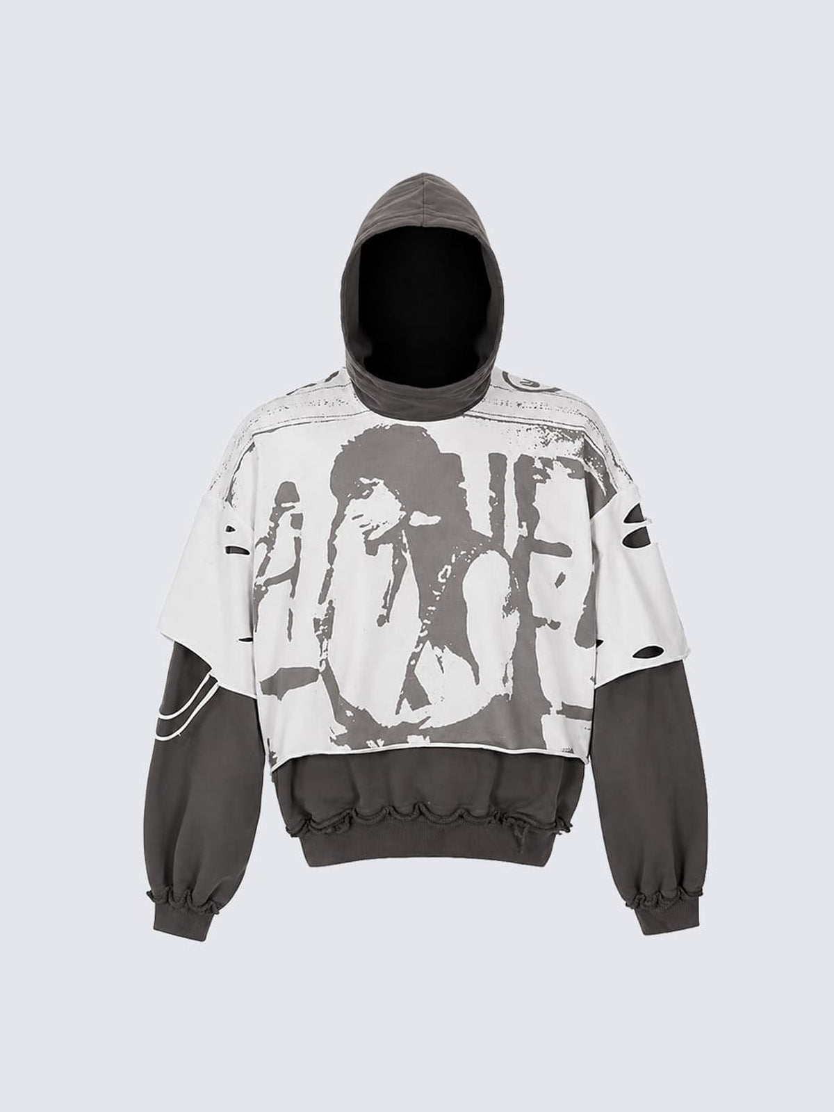 Layered hoodie – front flat, alt | XoKool