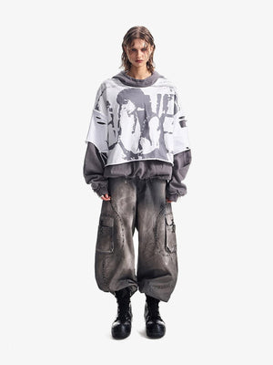 Layered hoodie – on model, full body | XoKool