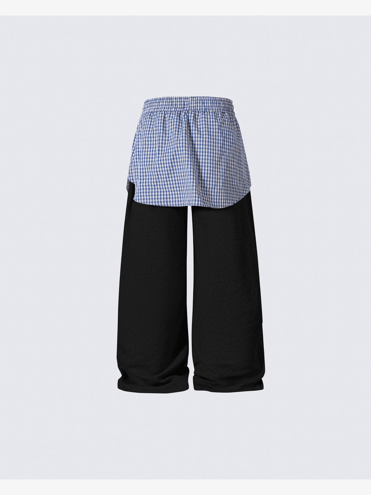 Layered sweatpants – Black, back view | XoKool