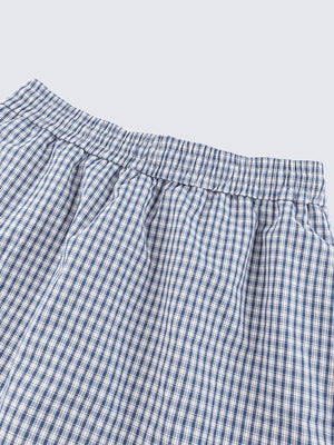 Layered sweatpants – waistband gingham close-up | XoKool