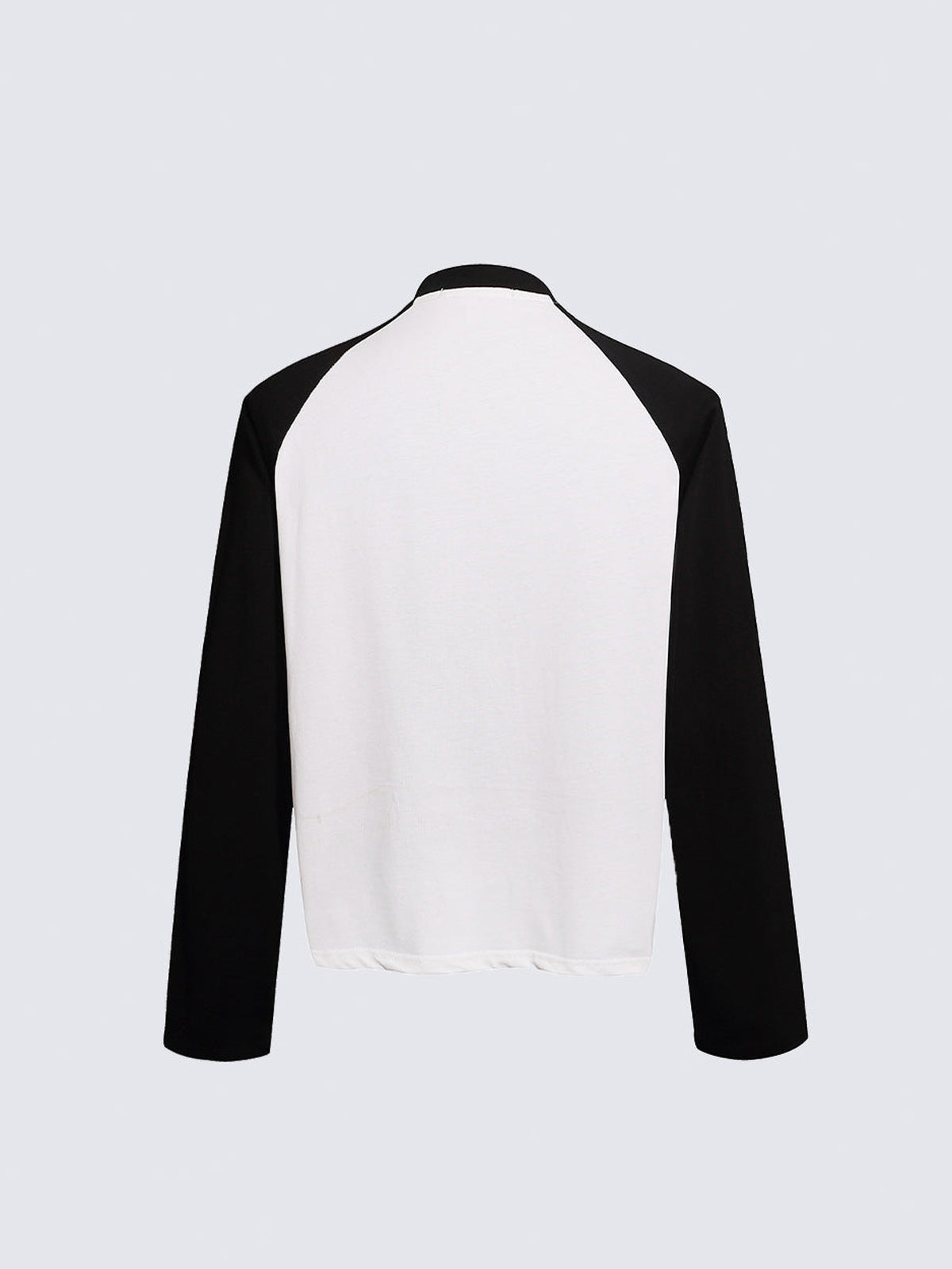 Raglan-Longsleeve mit Leo-Print – Weiß, Rückansicht | XoKool