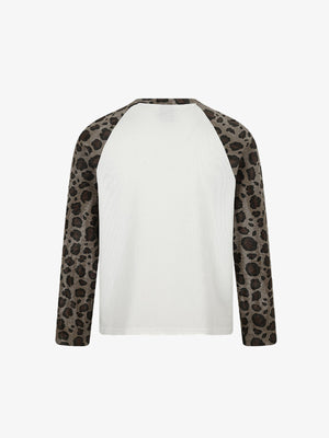 Leopard raglan long sleeve – back | XoKool