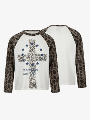Leopard raglan long sleeve – front and back together | XoKool