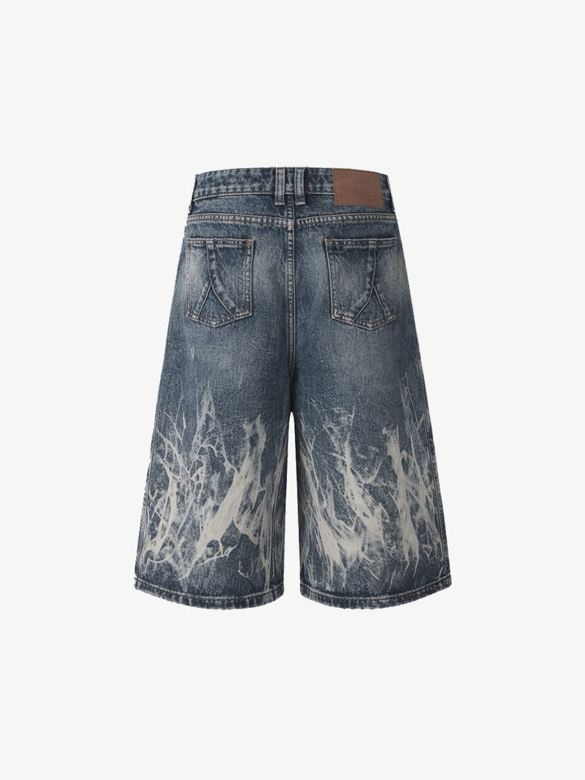 Flame wash jorts – flat back | XoKool