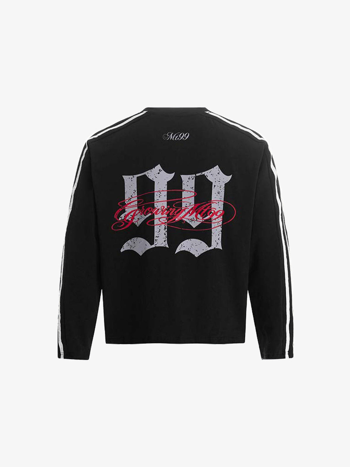 Jersey Longsleeve mit Nummer-99-Print – Schwarz, Rückseite | XoKool