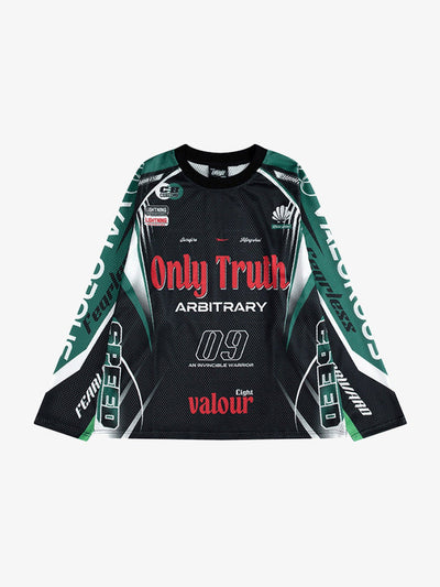 Long Sleeve Mesh Motocross Jersey with Number 09