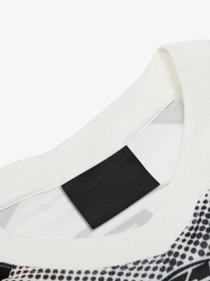 Motocross cat jersey – neck tag close-up | XoKool