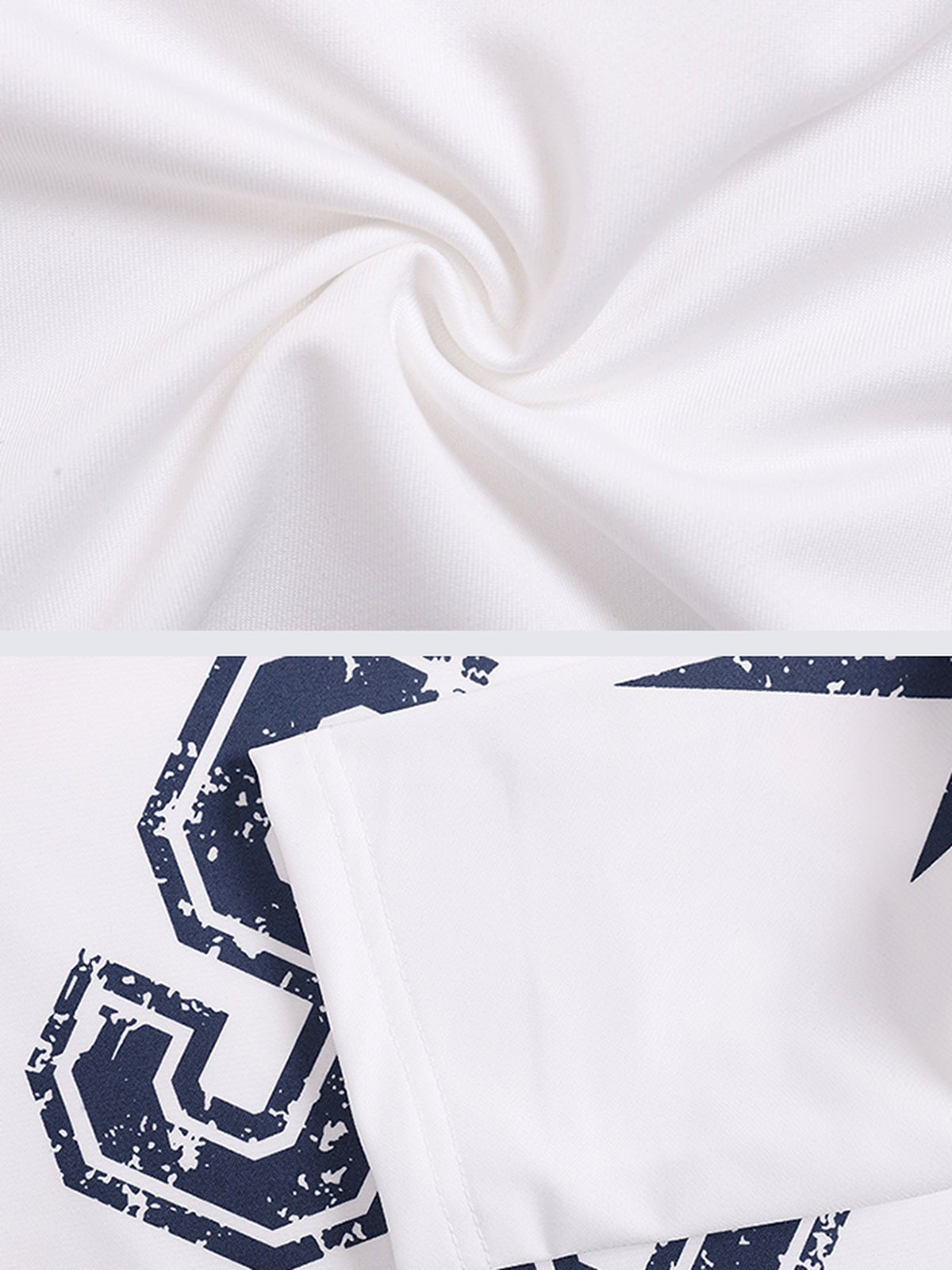 Number 96 long sleeve jersey – fabric and print close-up | XoKool