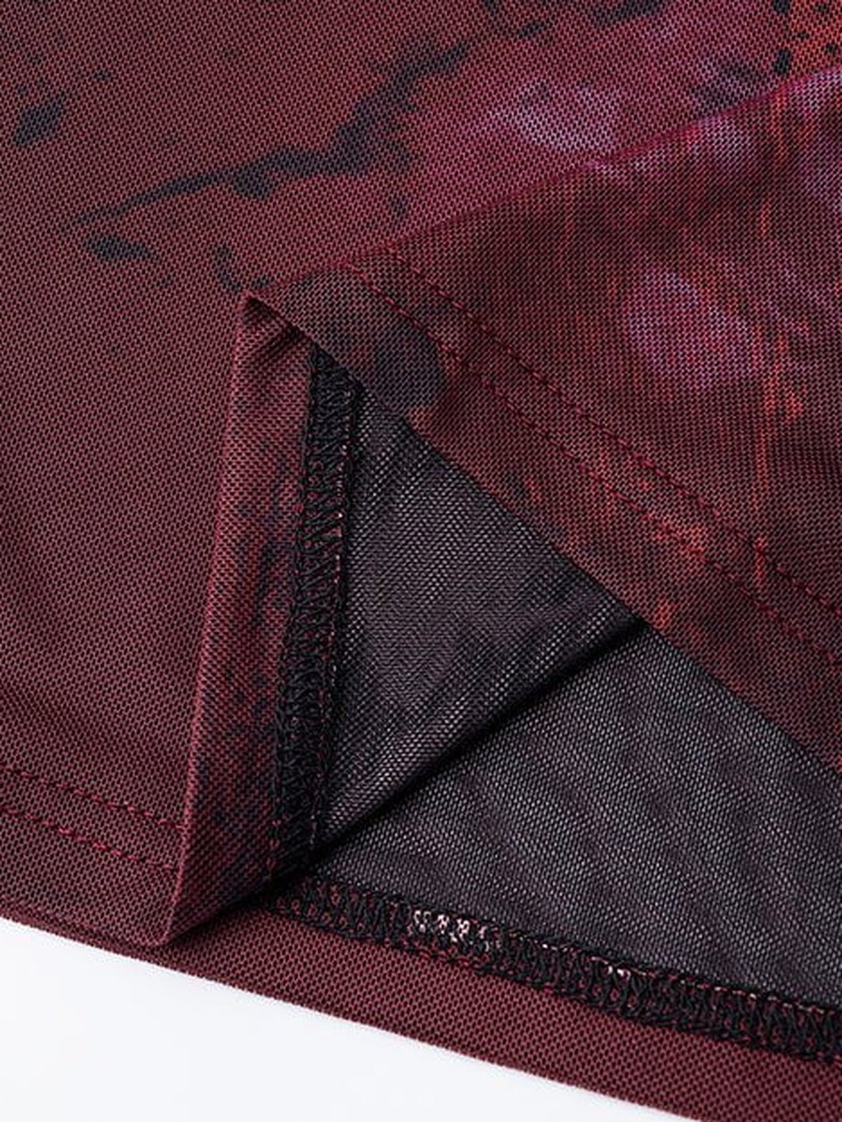Mesh long sleeve tee – mesh hem close-up | XoKool