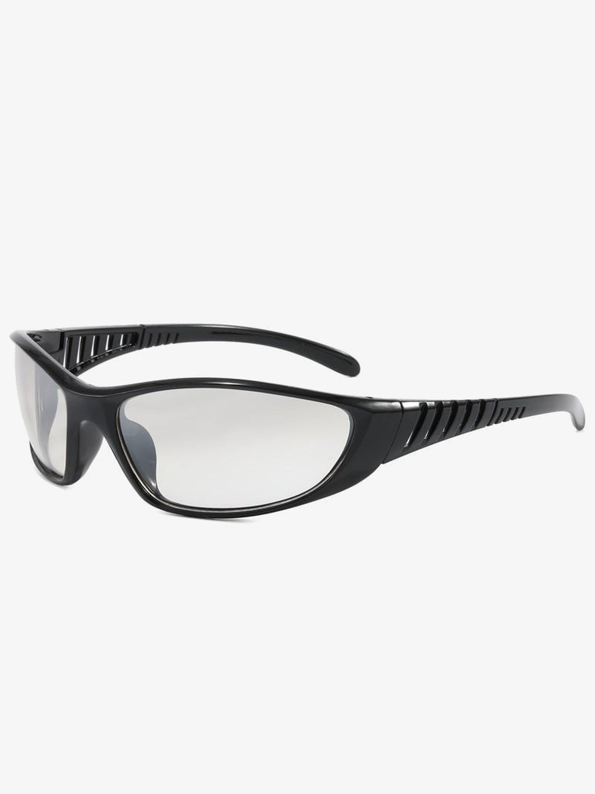 Wrap Sport-Sonnenbrille – Schwarz / klare Gläser | XoKool